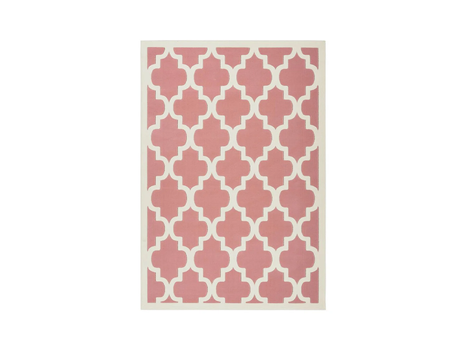Tapis Vintage à Poils Courts "Manolya" Rose 160 x 230 cm
