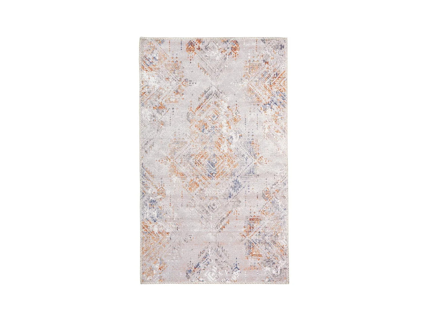 Tapis Tissé Imprimé Vintage "Prayer" Crème 80 x 150 cm