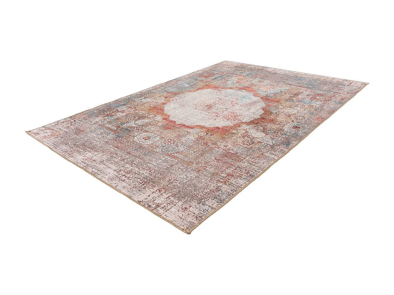 Tapis Tissé Vintage d'Orient "Faye" Multicolore 80 x 150 cm
