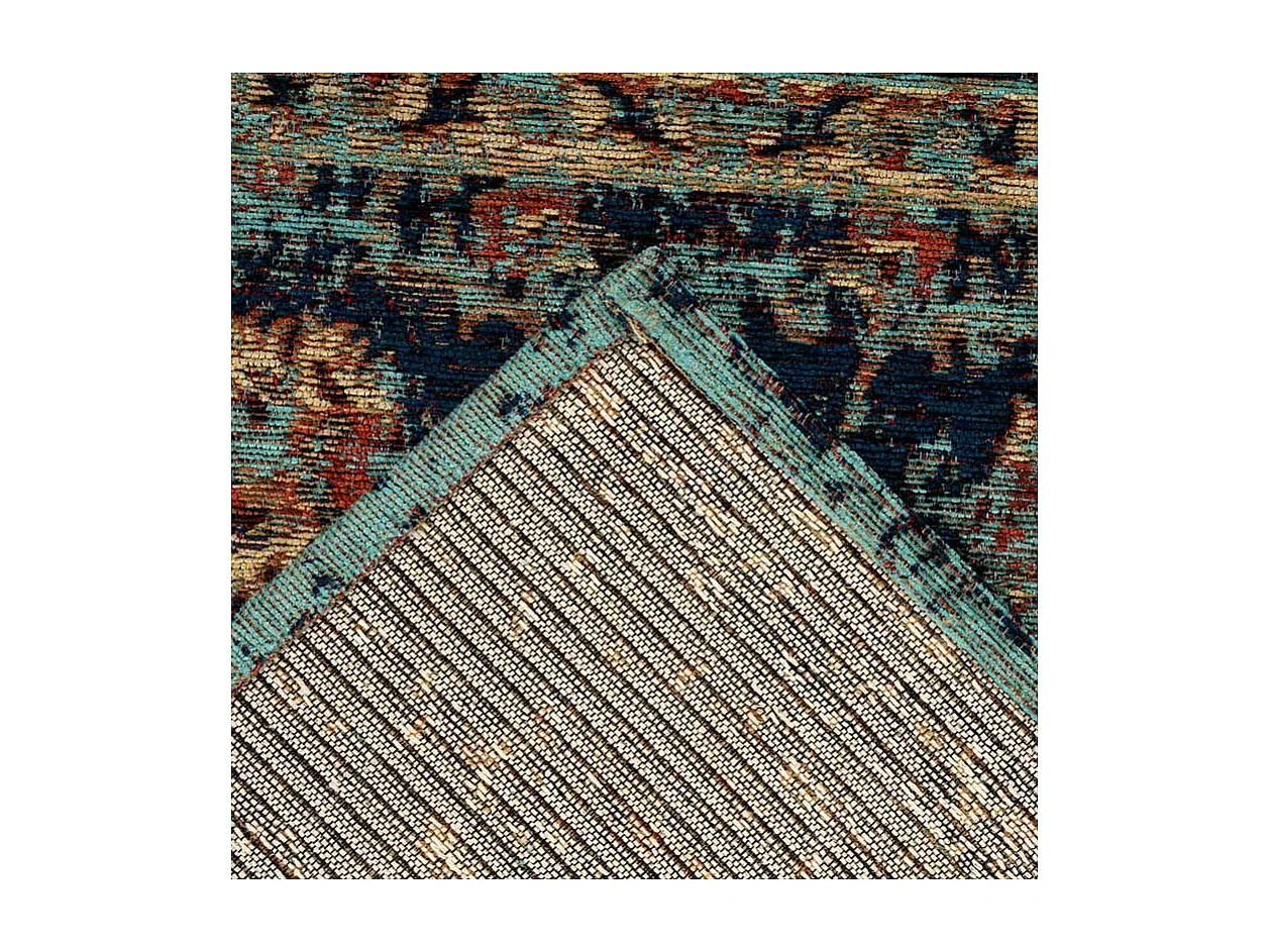 Tapis Tissé Vintage Oriental "Charme" Bleu 200 x 290 cm