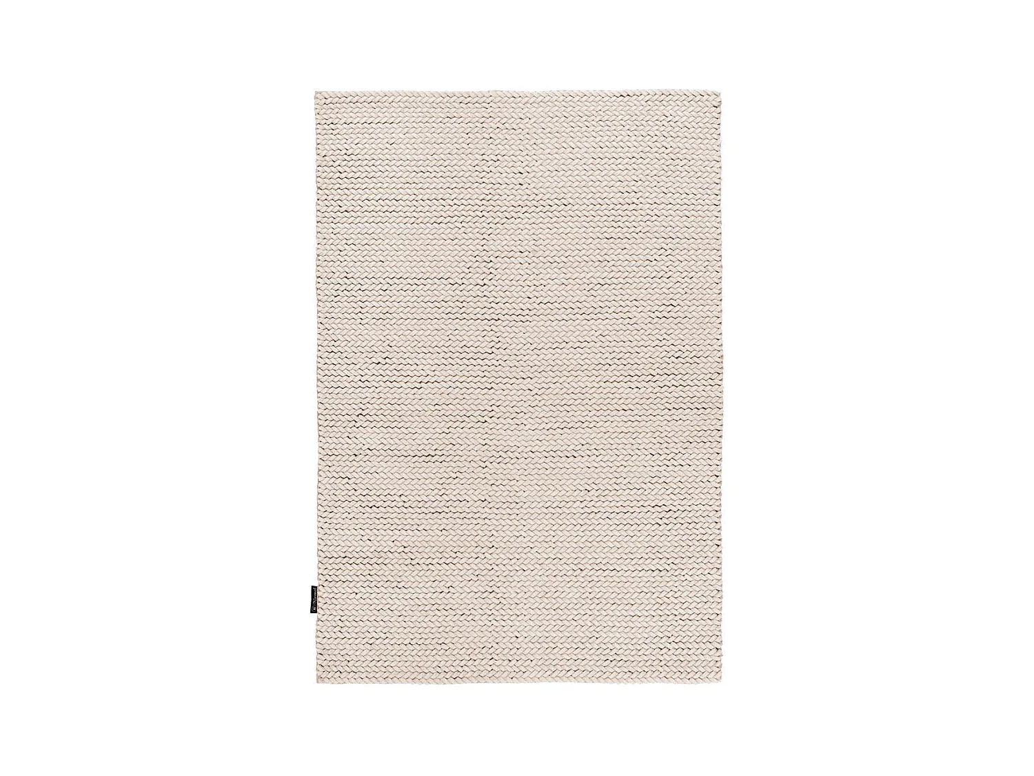 Tapis en Laine Tissé à la Main "Robbie" Crème 160 x 230 cm