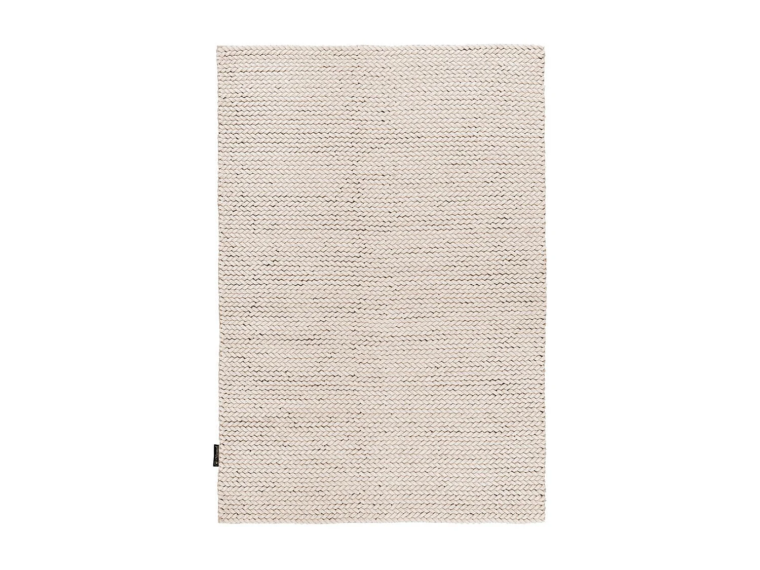 Tapis en Laine Tissé à la Main "Robbie" Crème 160 x 230 cm