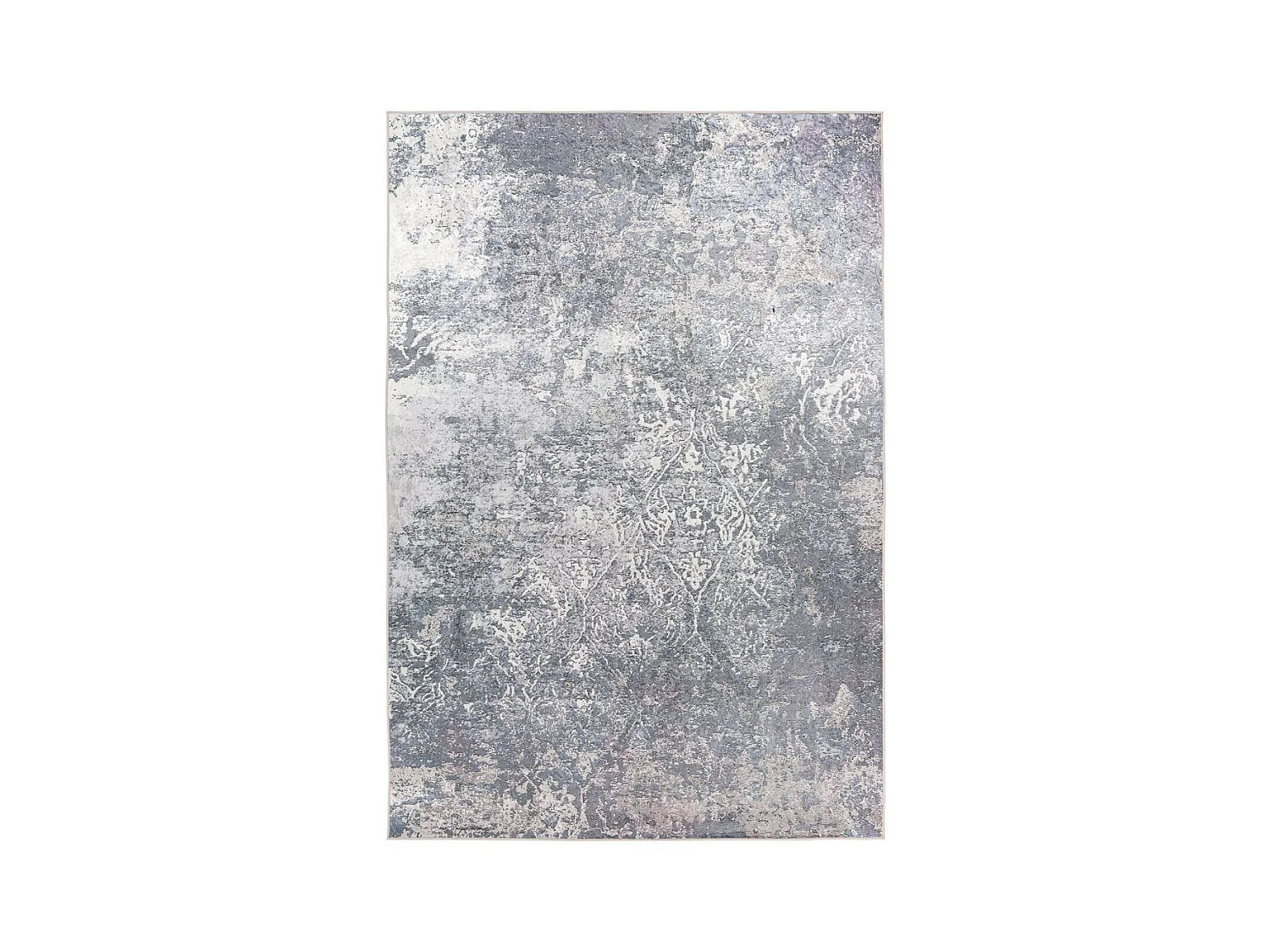 Tapis Vintage à Poils Plats "Rhodin II" Gris 80 x 150 cm
