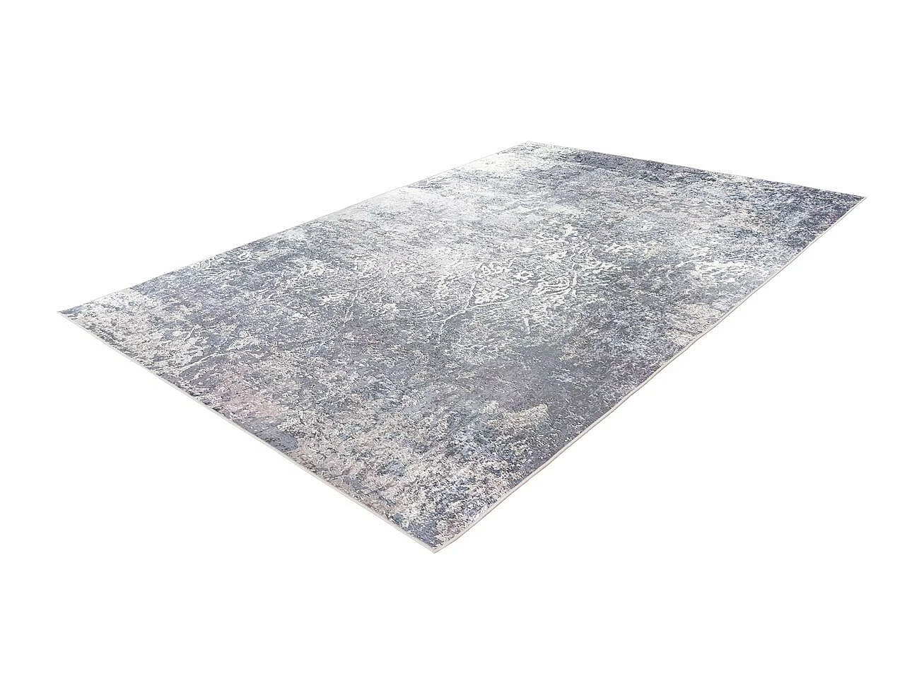 Tapis Vintage à Poils Plats "Rhodin II" Gris 80 x 150 cm