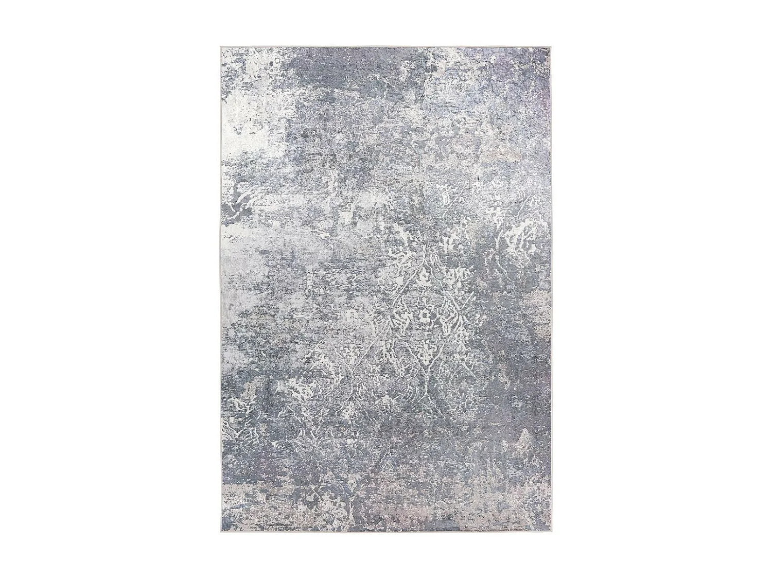 Tapis Vintage à Poils Plats "Rhodin II" Gris 80 x 150 cm