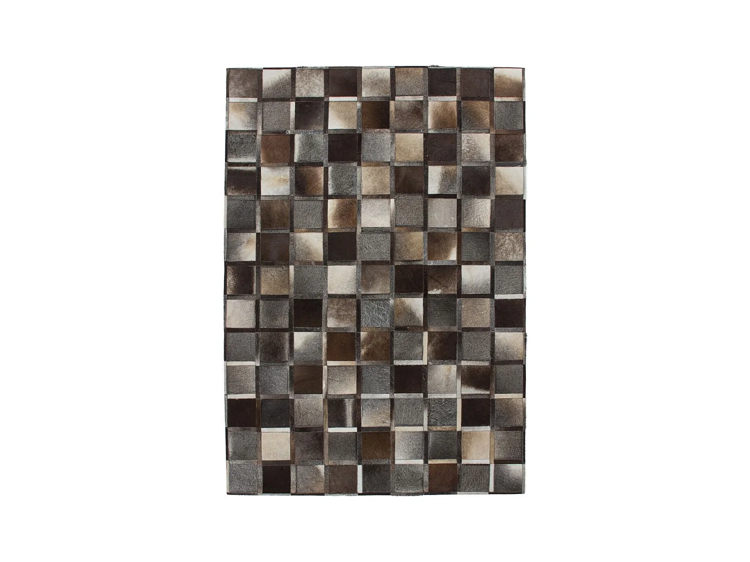 Tapis Mosaïque Tissé Fait Main "Lavish" Gris 80 x 150 cm