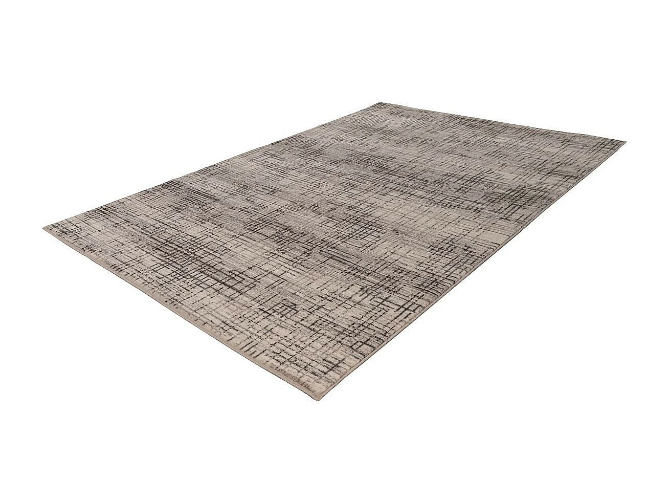 Tapis Vintage à Poils Courts "Vancouver III" Crème 120 x 170 cm