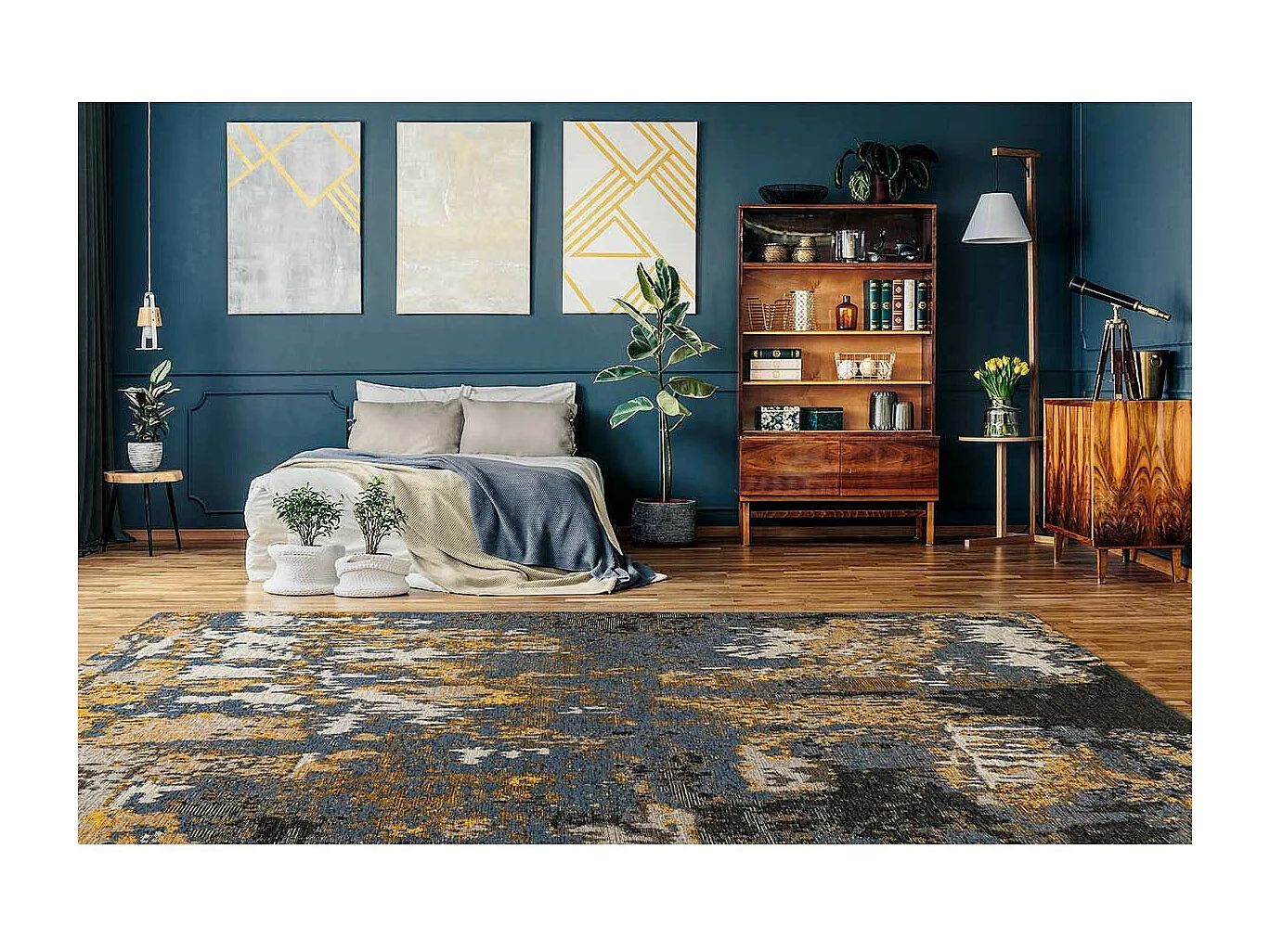 Tapis Tissé Imprimé à Motifs "Primavera IV" Multicolore 80 x 150 cm