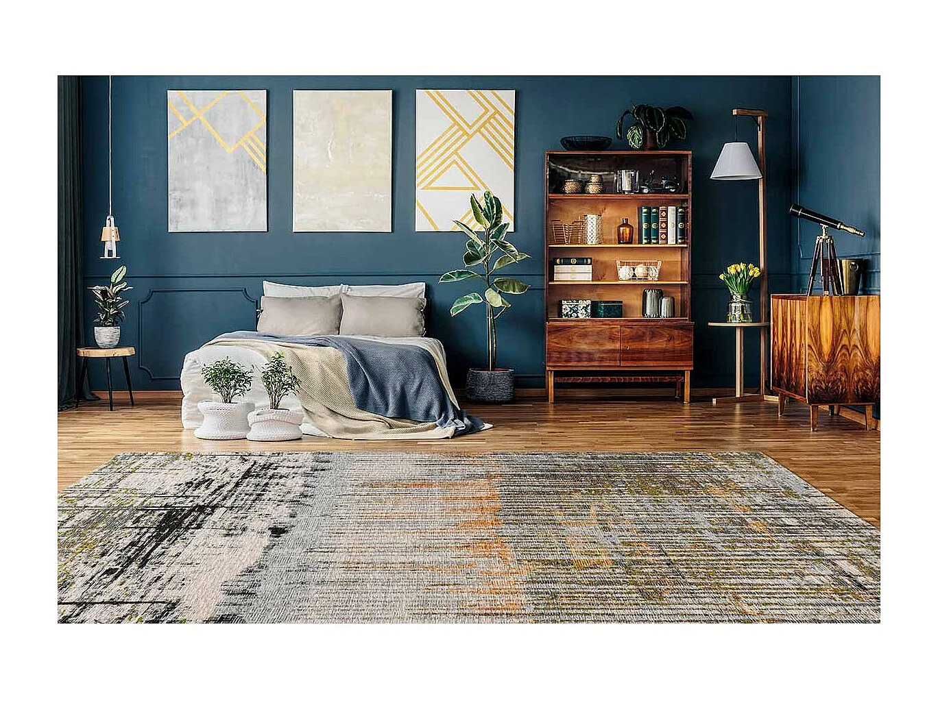 Tapis Tissé Vintage Oriental "Charme II" Multicolore 80 x 150 cm