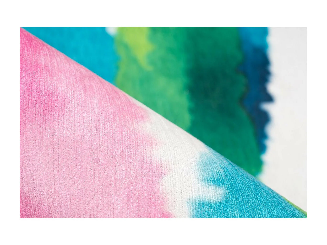 Tapis Rétro à Poils Courts "Galaxy V" Multicolore 80 x 150 cm