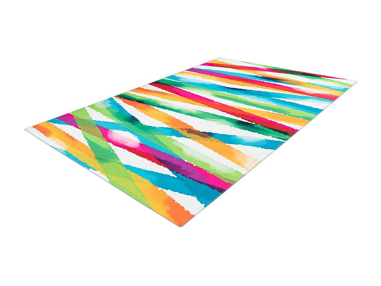Tapis Rétro à Poils Courts "Galaxy V" Multicolore 80 x 150 cm