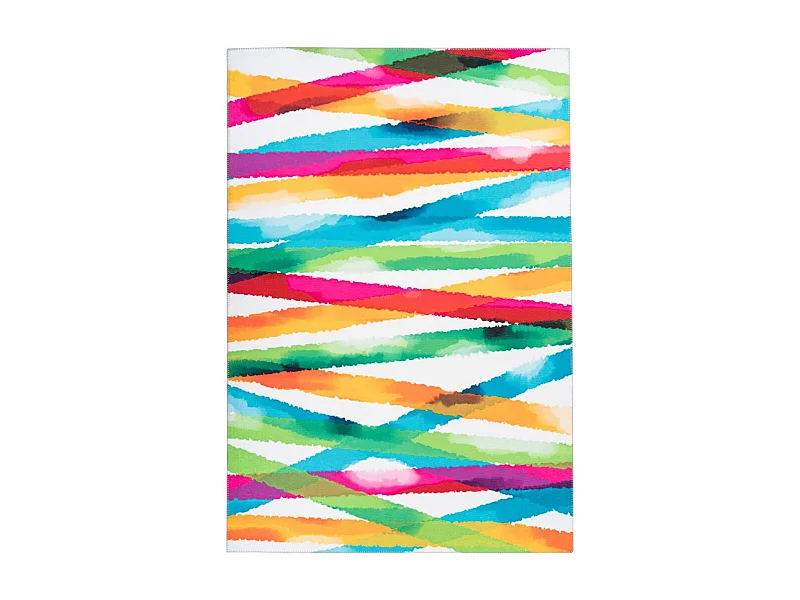 Tapis Rétro à Poils Courts "Galaxy V" Multicolore 80 x 150 cm