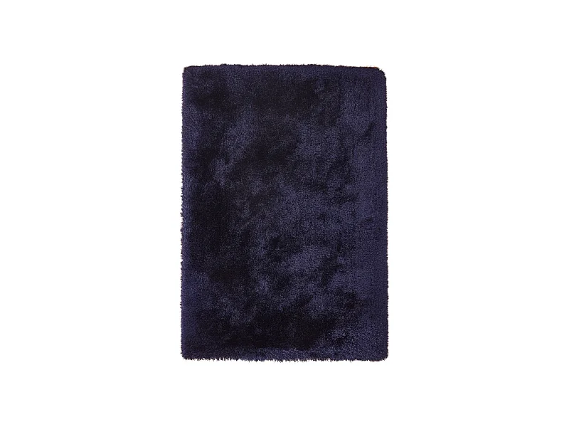 Tapis Shaggy Fait Main "Cosy" Bleu 80 x 150 cm
