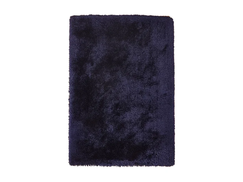 Tapis Shaggy Fait Main "Cosy" Bleu 80 x 150 cm