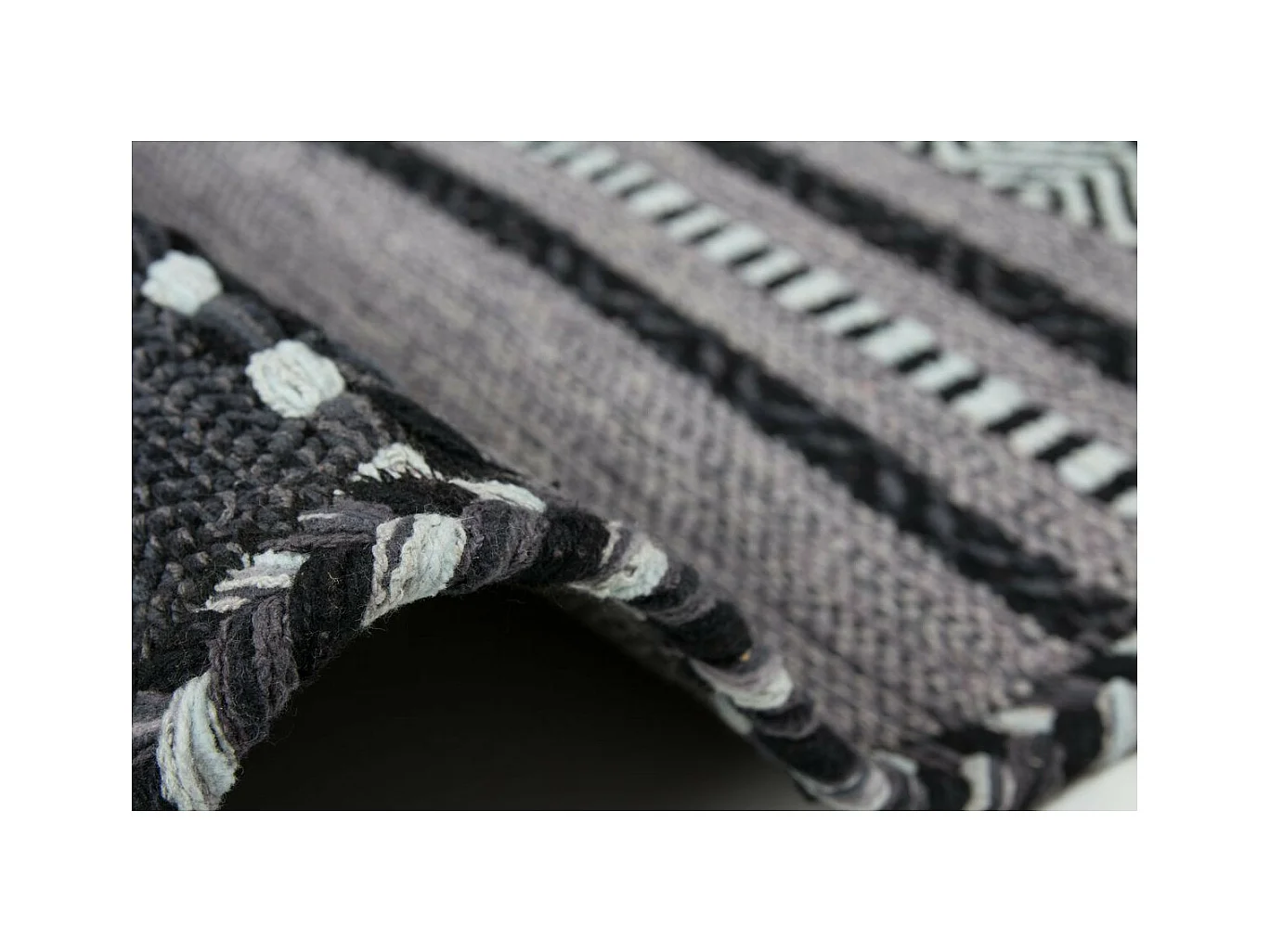 Tapis Ethnique Tissé à la Main "Alhambra" Gris 160 x 230 cm