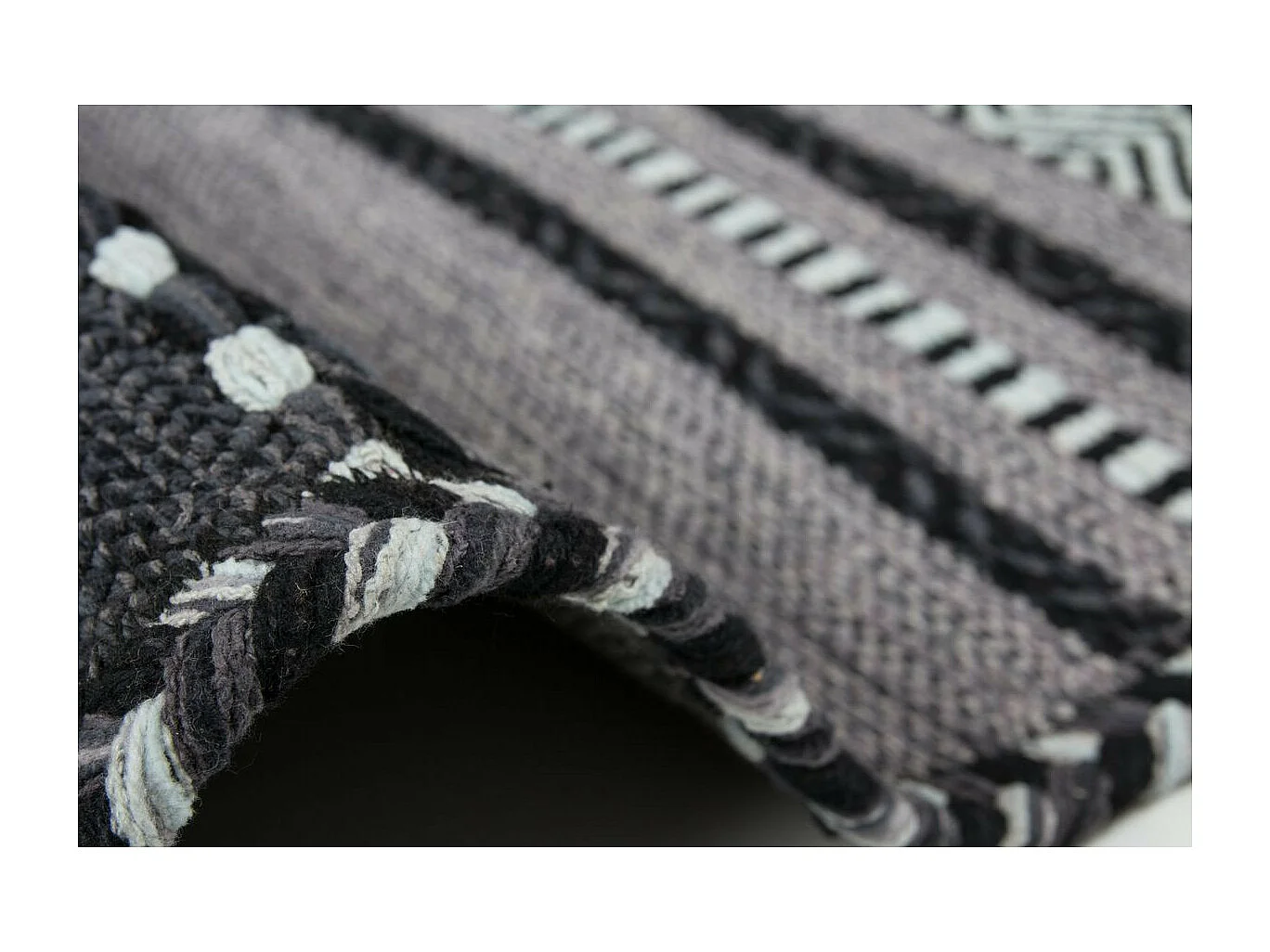 Tapis Ethnique Tissé à la Main "Alhambra" Gris 160 x 230 cm