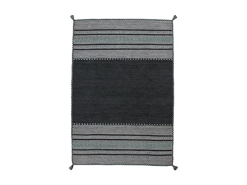 Tapis Ethnique Tissé à la Main "Alhambra" Gris 160 x 230 cm