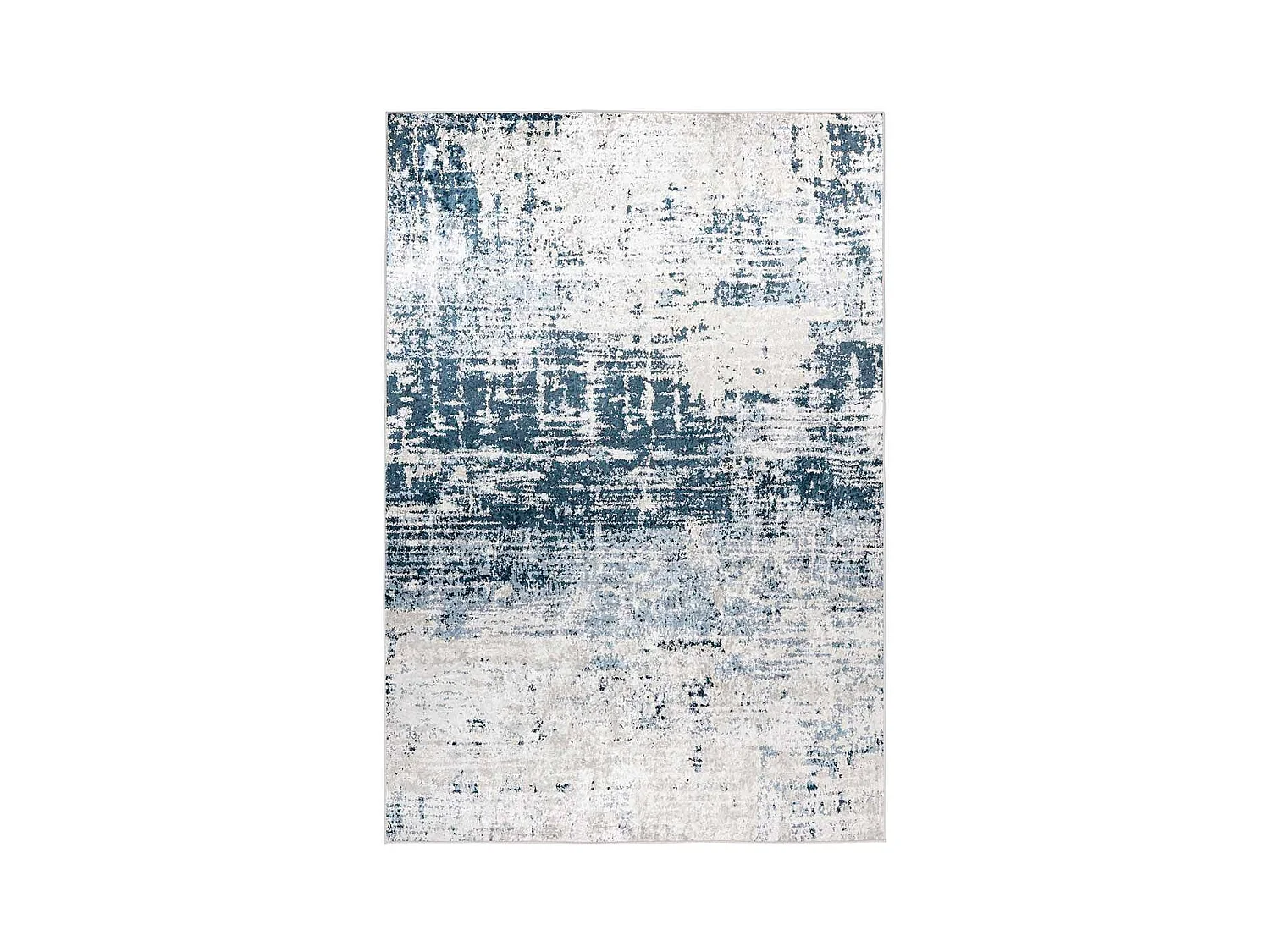 Tapis Vintage Imprimé à Poils Plats "Rhodin II" Crème 200 x 290 cm