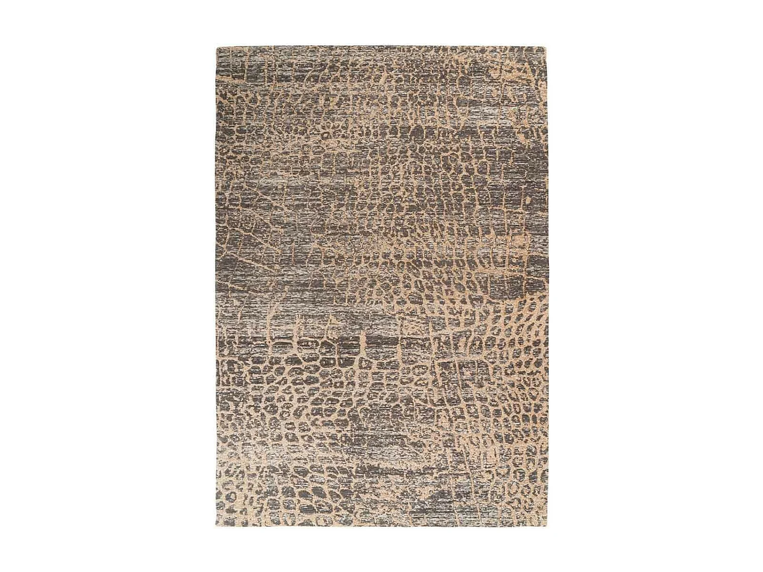 Tapis Tissé Vintage à Poils Plats "Davio" Beige 160 x 230 cm