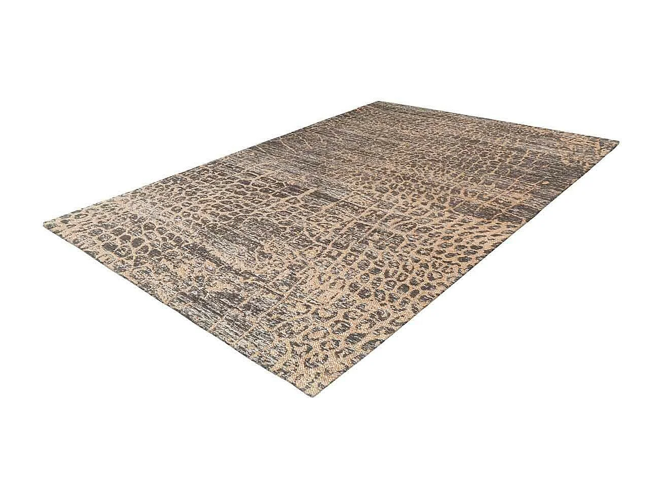 Tapis Tissé Vintage à Poils Plats "Davio" Beige 160 x 230 cm