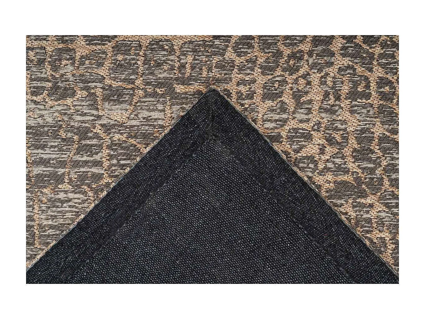 Tapis Tissé Vintage à Poils Plats "Davio" Beige 160 x 230 cm