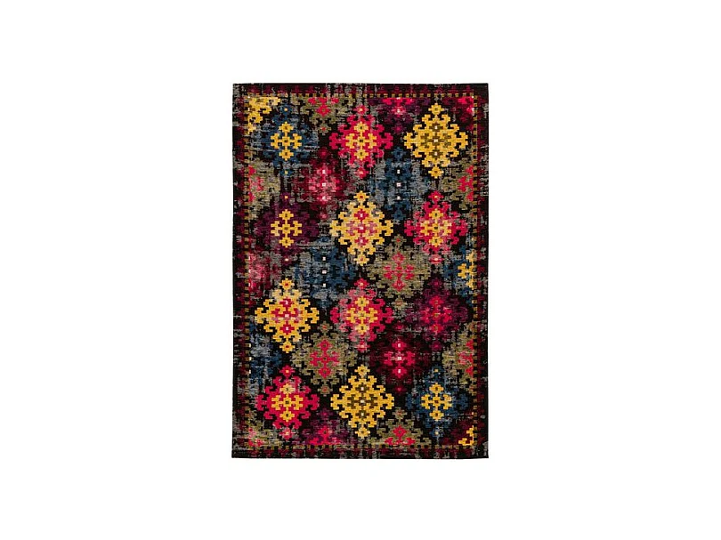Tapis Tissé Imprimé "Primavera" Multicolore 120 x 180 cm