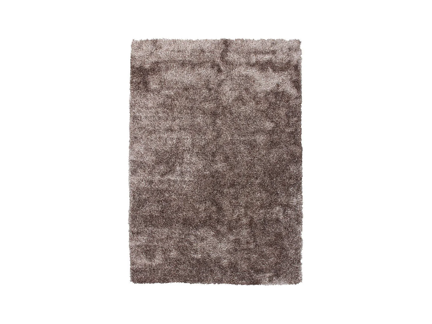 Tapis Shaggy Fait Main "Diamond" Taupe 120 x 170 cm