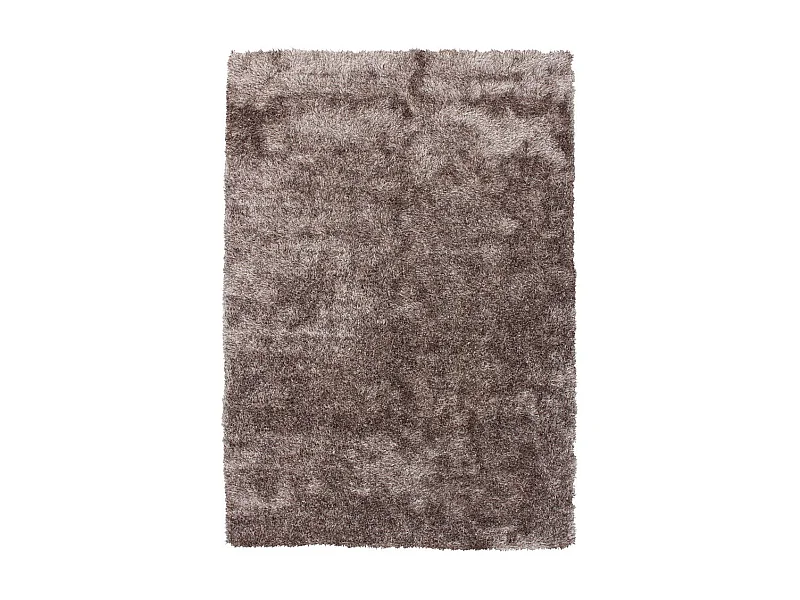 Tapis Shaggy Fait Main "Diamond" Taupe 120 x 170 cm