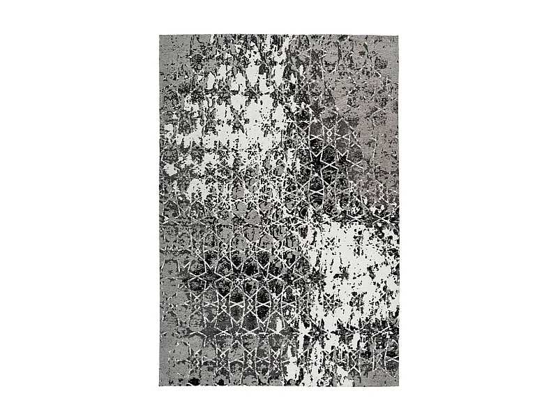 Tapis Vintage à Poils Courts "Iglesia" Gris 120 x 170 cm