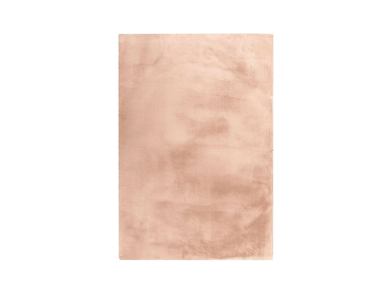 Tapis Uni Doux à Poils Longs "Rabbit" Beige 80 x 150 cm