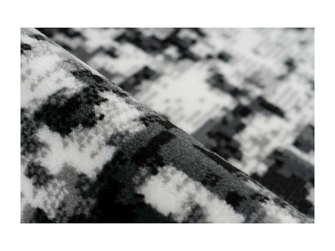 Tapis Vintage à Poils Courts "Esperanto VIII" Gris 80 x 150 cm