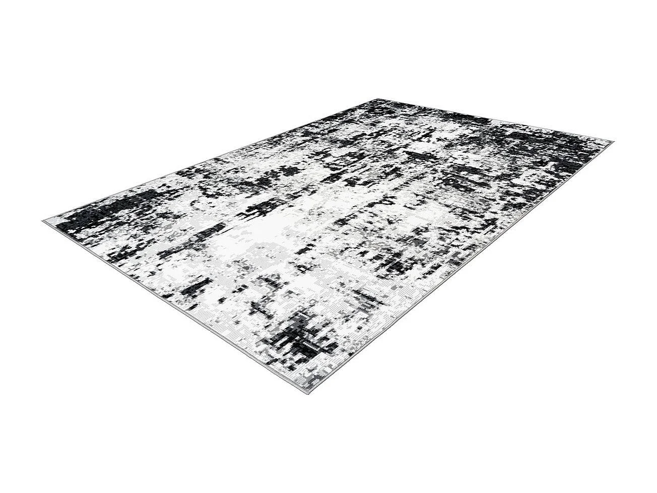 Tapis Vintage à Poils Courts "Esperanto VIII" Gris 80 x 150 cm