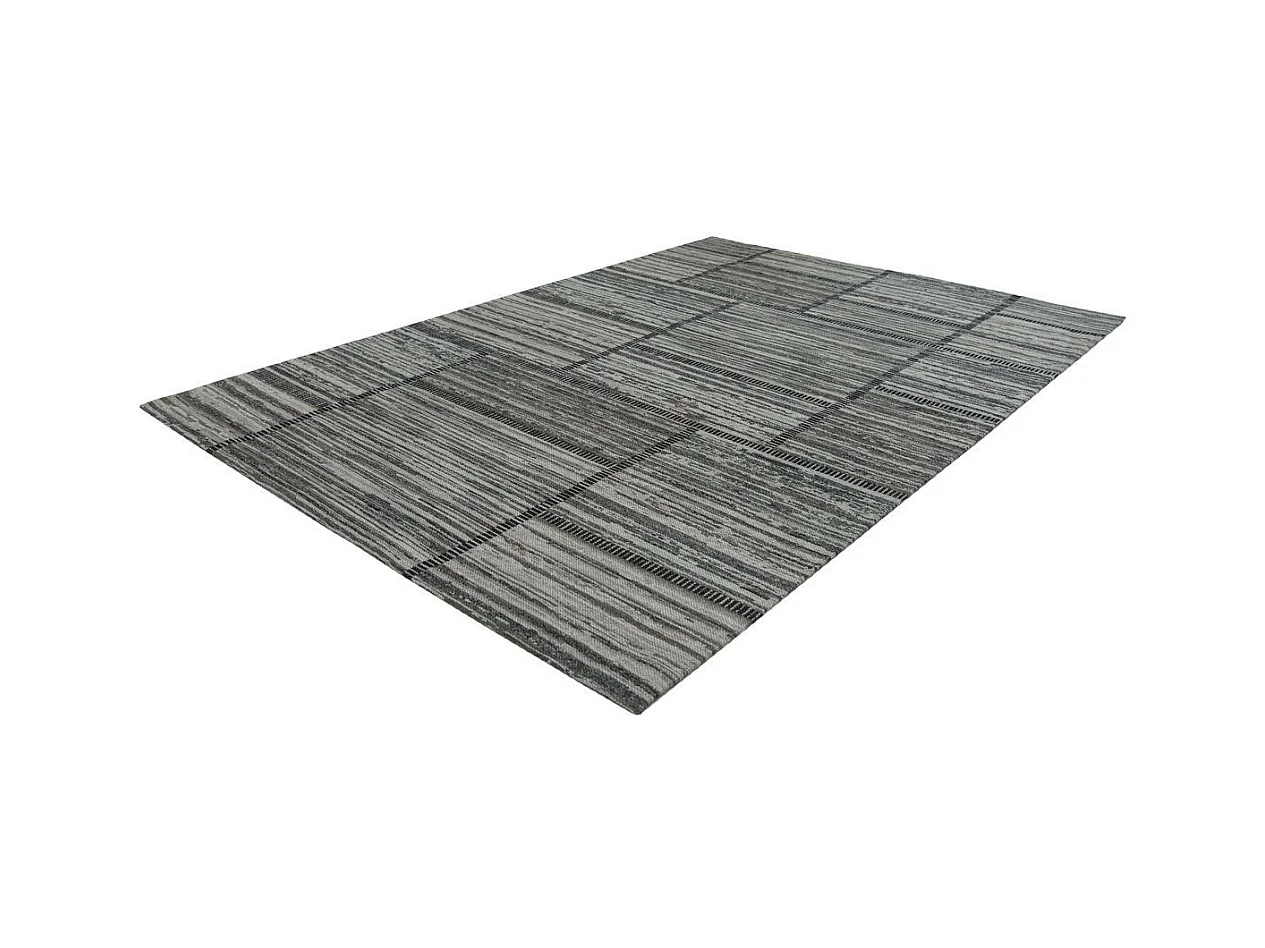 Tapis Imprimé Jacquard "Phoenix" Naturel & Gris 120 x 170 cm