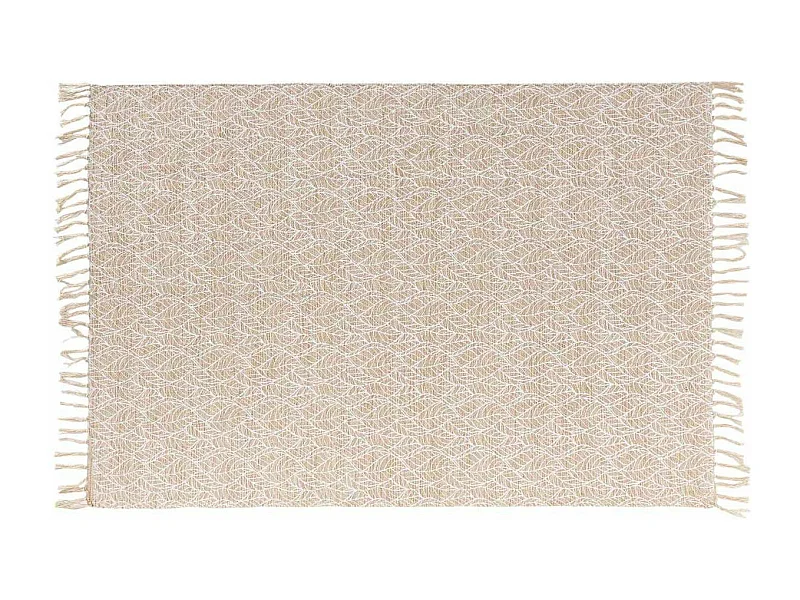 Tapis Déco à Franges "Kalinda" 120x170cm Blanc