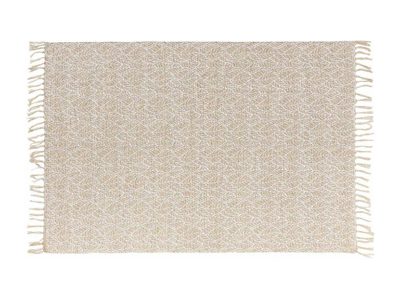 Tapis Déco à Franges "Kalinda" 120x170cm Blanc
