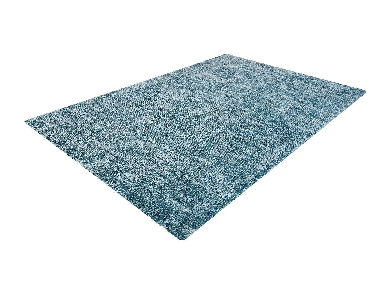 Tapis Vintage Tissé à la Main "Etna" Bleu Pétrole 80 x 150 cm