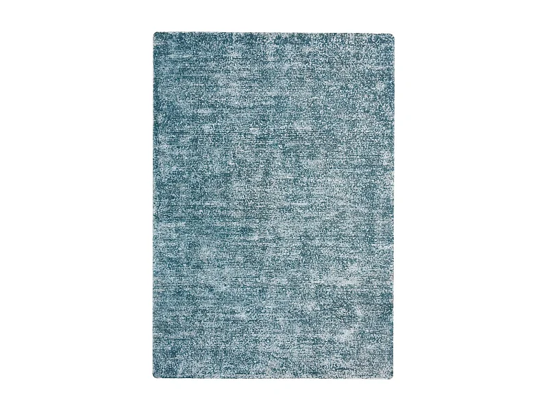 Tapis Vintage Tissé à la Main "Etna" Bleu Pétrole 80 x 150 cm