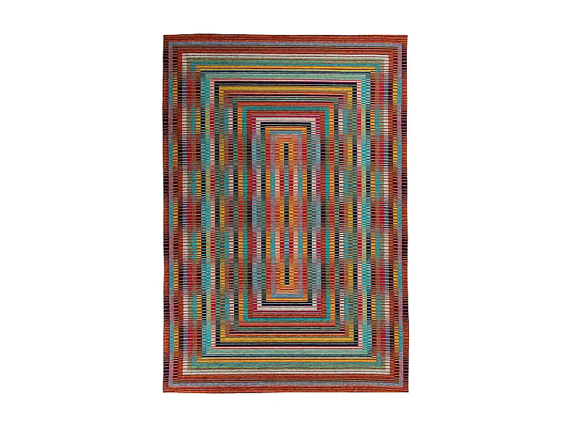 Tapis Tissé à Motifs "Primavera" Multicolore 80 x 150 cm