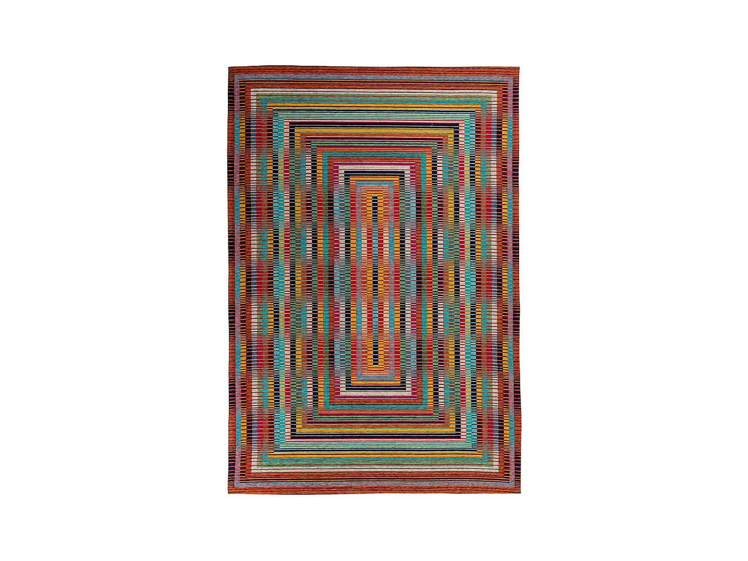 Tapis Tissé à Motifs "Primavera" Multicolore 80 x 150 cm