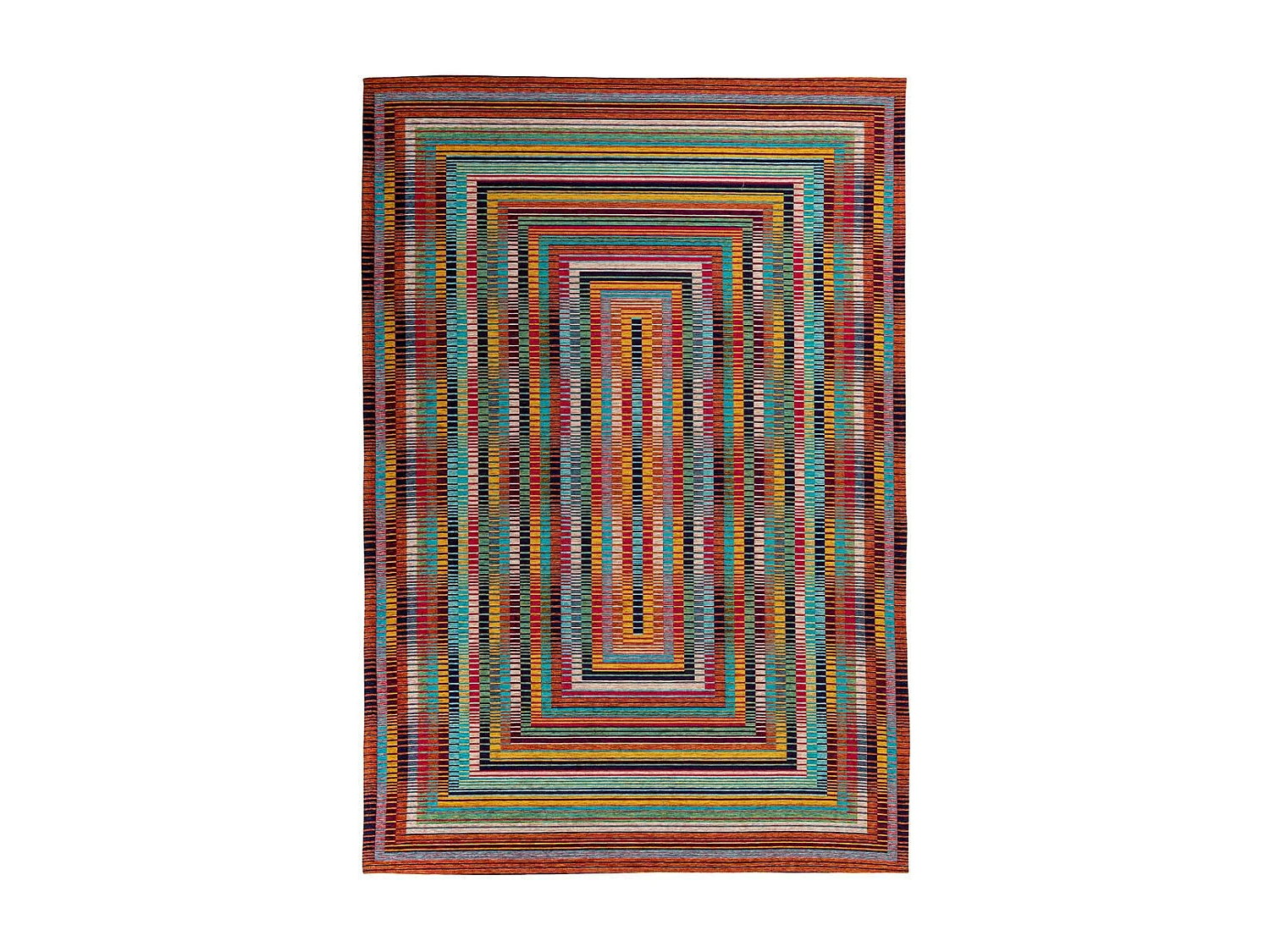 Tapis Tissé à Motifs "Primavera" Multicolore 80 x 150 cm