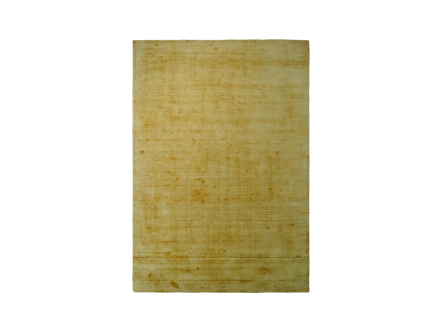 Tapis à Poils Courts Fait Main "Luxury I" Jaune 120 x 170 cm