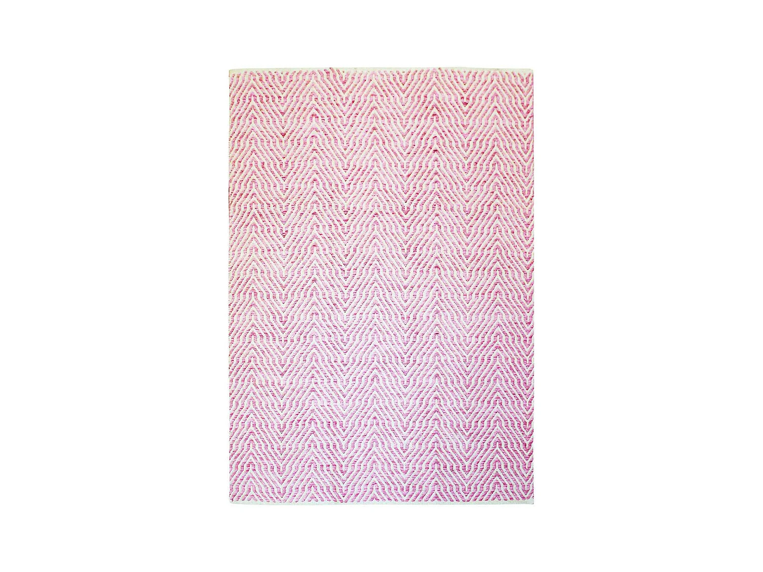 Tapis Rayé Fait Main "Aperitif" Rose 120 x 170 cm