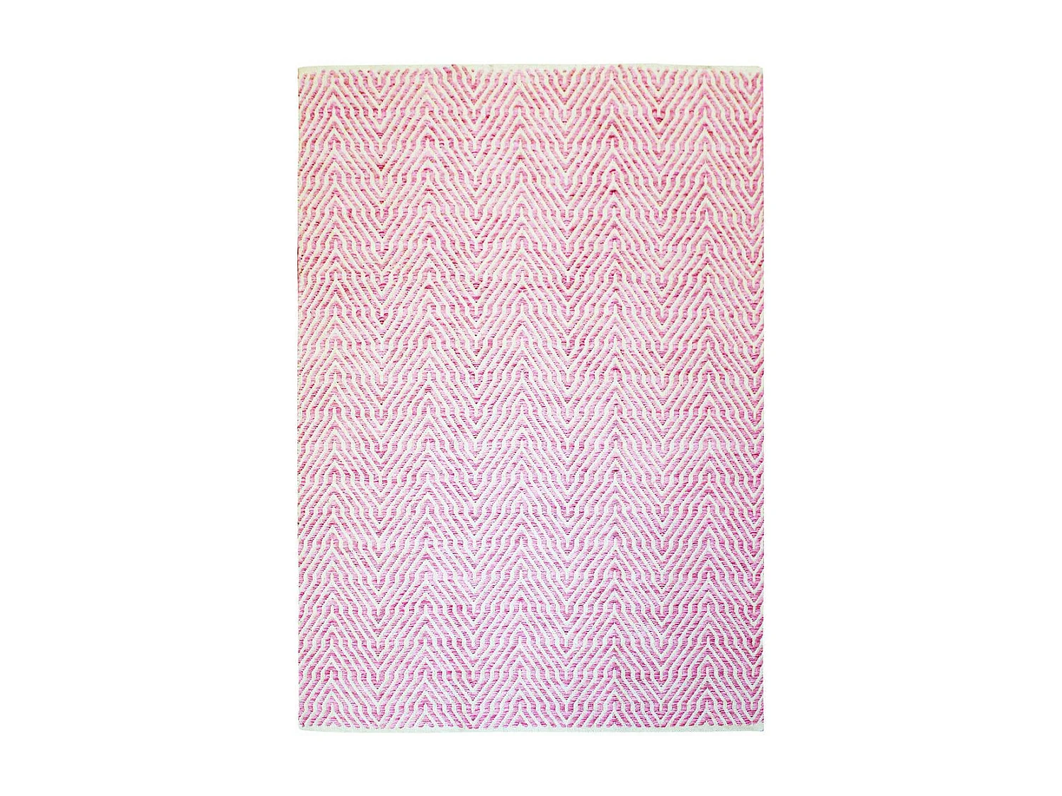 Tapis Rayé Fait Main "Aperitif" Rose 120 x 170 cm