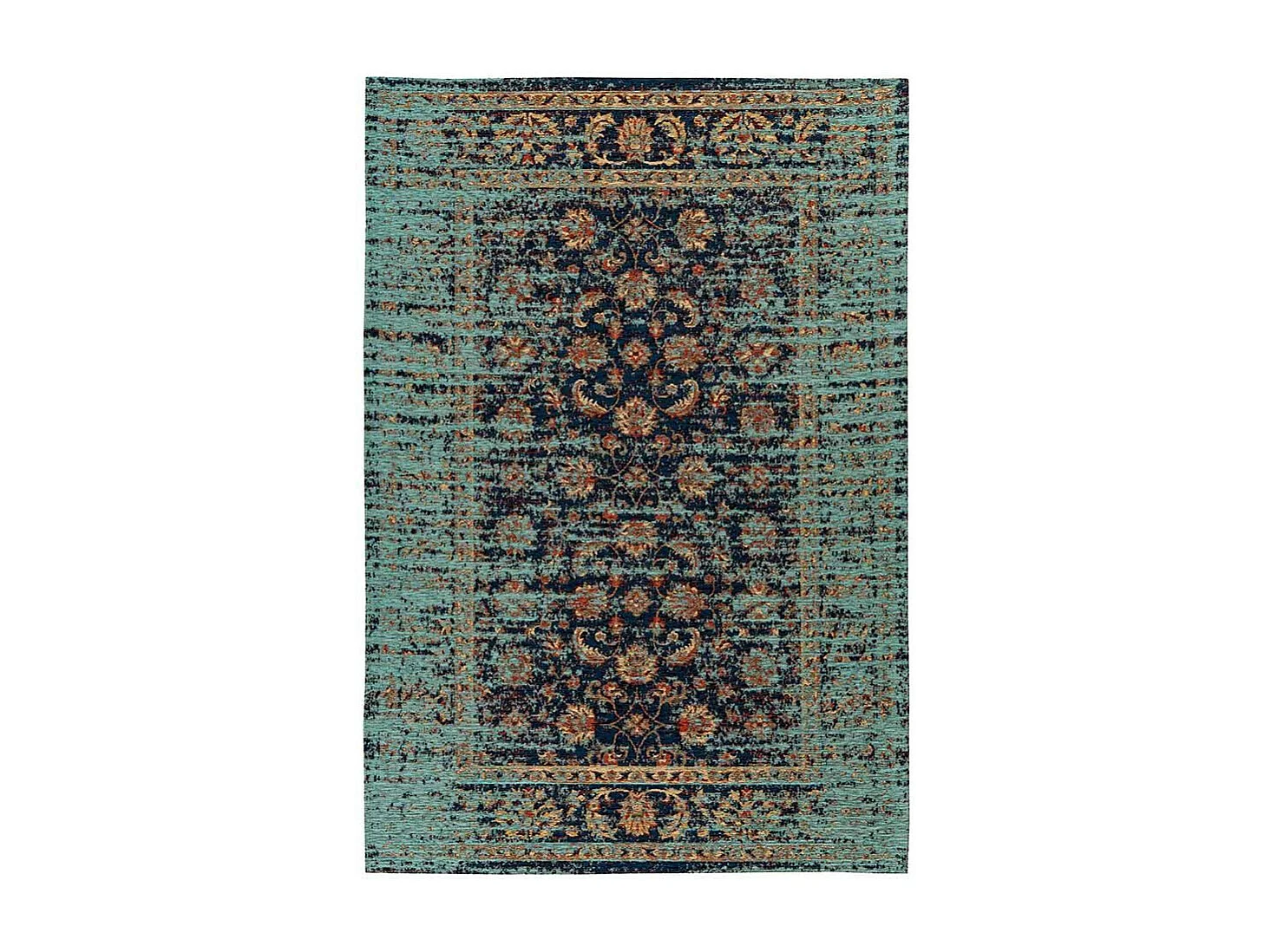 Tapis Tissé Vintage Oriental "Charme" Bleu 120 x 180 cm