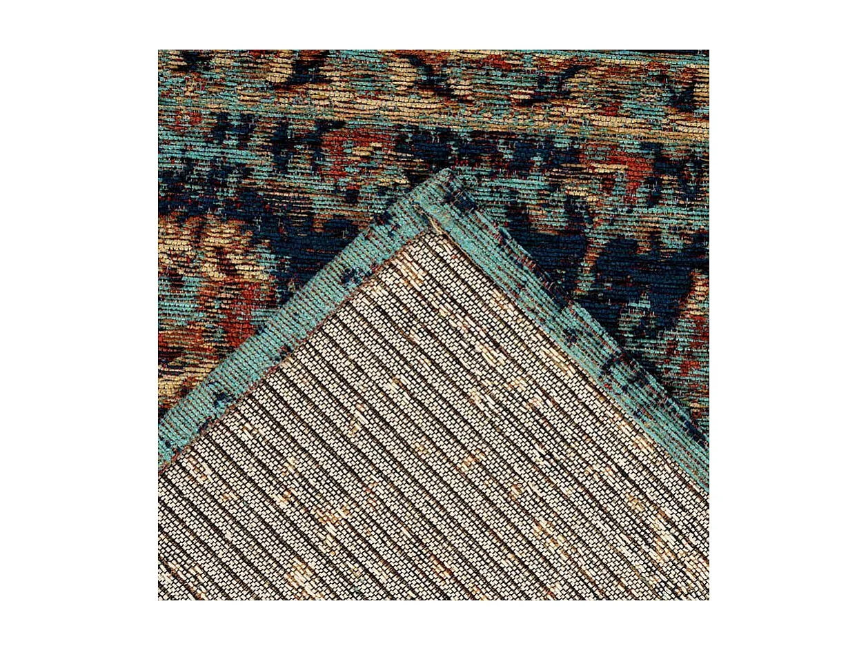 Tapis Tissé Vintage Oriental "Charme" Bleu 120 x 180 cm