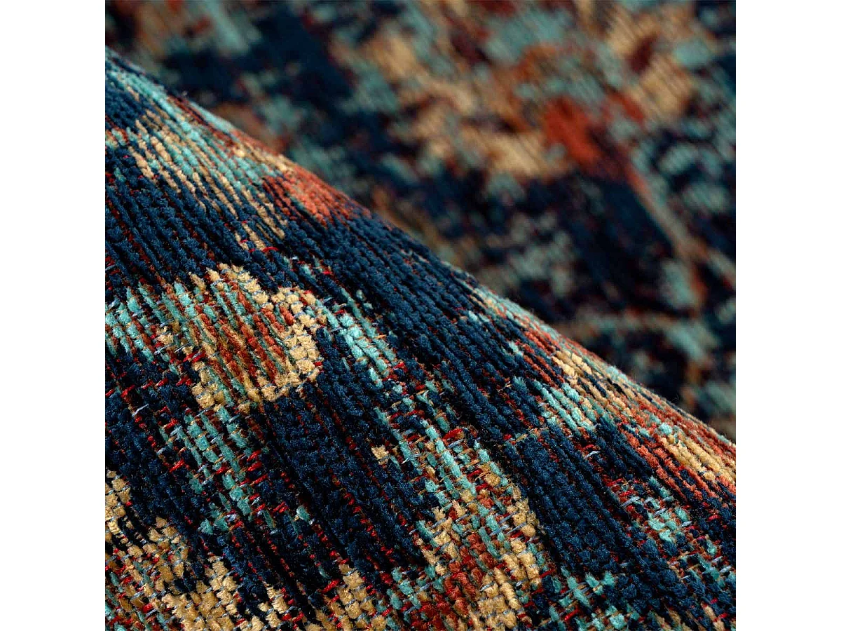 Tapis Tissé Vintage Oriental "Charme" Bleu 120 x 180 cm