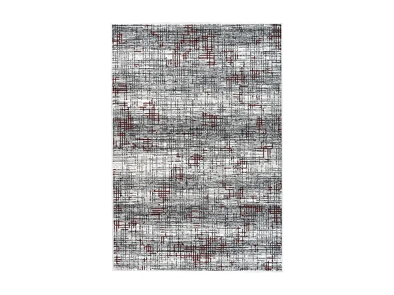 Tapis Vintage à Poils Courts "Vancouver III" Rouge 80 x 150 cm
