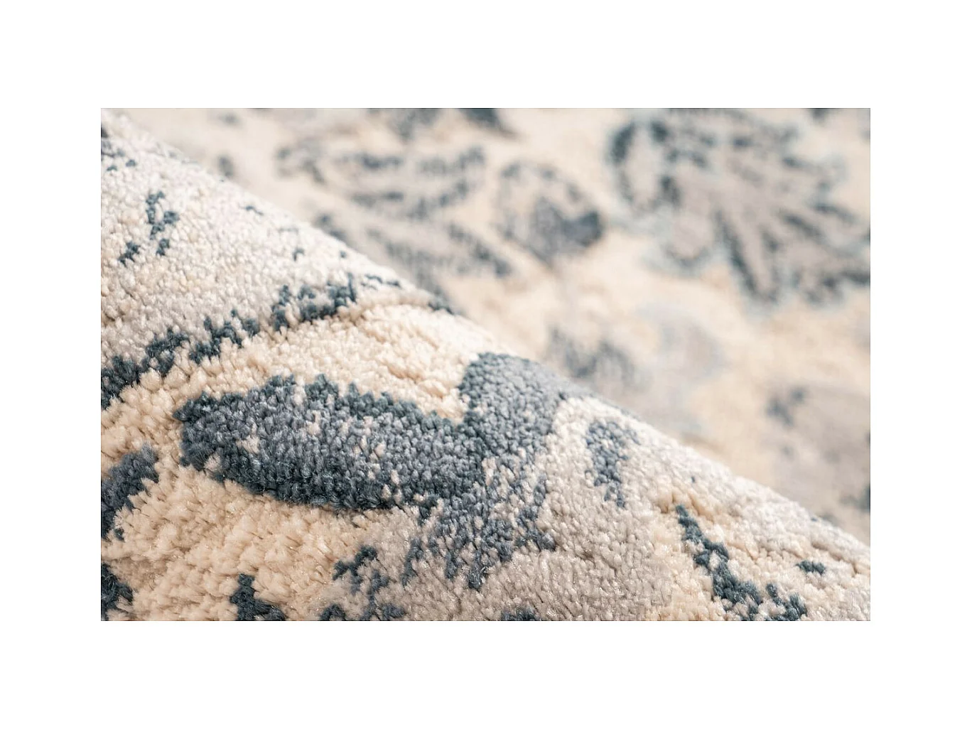 Tapis Motif Antique Délavé "Palace" Bleu 160 x 230 cm