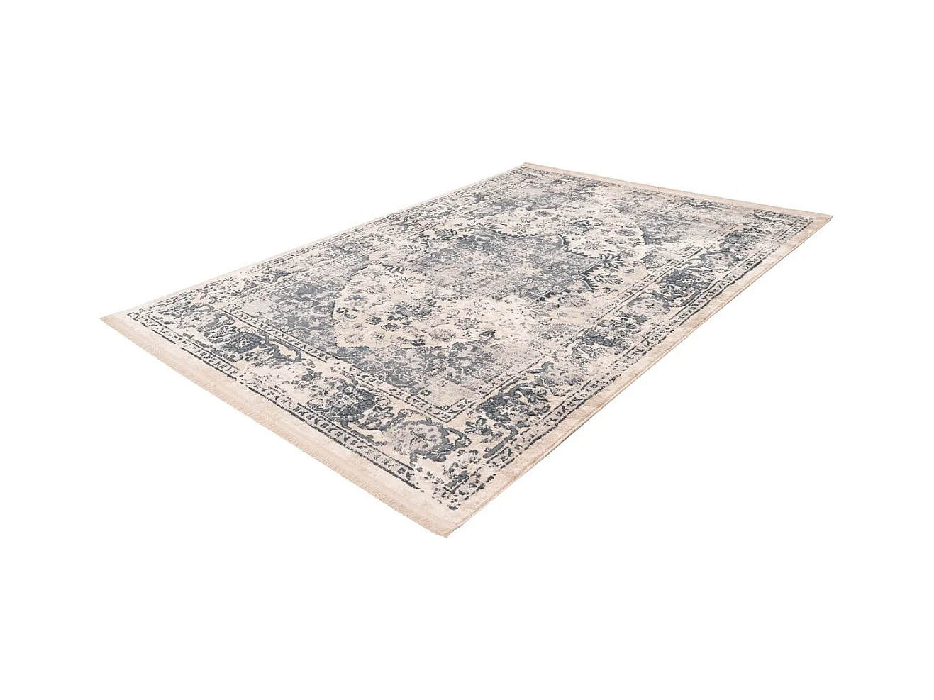 Tapis Motif Antique Délavé "Palace" Bleu 160 x 230 cm