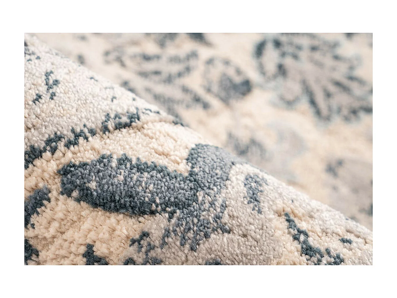 Tapis Motif Antique Délavé "Palace" Bleu 160 x 230 cm